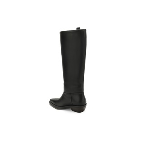 <span class=keywords><strong>Bottes</strong></span> d'équitation pour femmes, hauteur genou, à bout carré et talon épais, style western, pour le quotidien et les sorties du week-end - Product Image 4