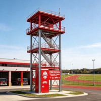 Plataforma de Ejercicio de Escalada de Múltiples Pisos, Estructura de Acero Resistente a Impactos, Torre de Entrenamiento de Emergencia contra Incendios, Edificios con Estructura de Acero