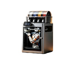 Version Globale X2D Combo Double Extrudeur Haute Vitesse 600mm/s Prise en Charge de l'Application Mobile Impression Wi-Fi Imprimante 3D FDM Multicolore de Bureau Fermée