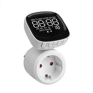 Doğrudan AB Ev Tipi Priz Dijital Enerji Tasarrufu Ölçer Fişi Elektronik Programlanabilir Anahtar LCD Dijital Zamanlayıcı IP55 Su Geçirmez - Product Image 4