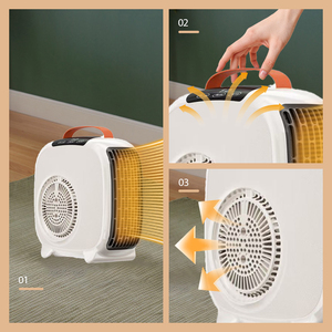 Fabricante <span class=keywords><strong>mejor</strong></span> venta al por mayor de calentador de espacio eléctrico de escritorio cable de calefacción portátil independiente calentador de ventilador de calentamiento rápido - Product Image 4