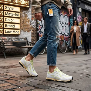 Sneakers Personalizzate con Logo Completo, Calzature Sportive Traspiranti Retrò, OEM Etichetta Privata, <span class=keywords><strong>Scarpe</strong></span> Personalizzate per Uomo e Donna, Produttore di Calzature su Misura - Product Image 3