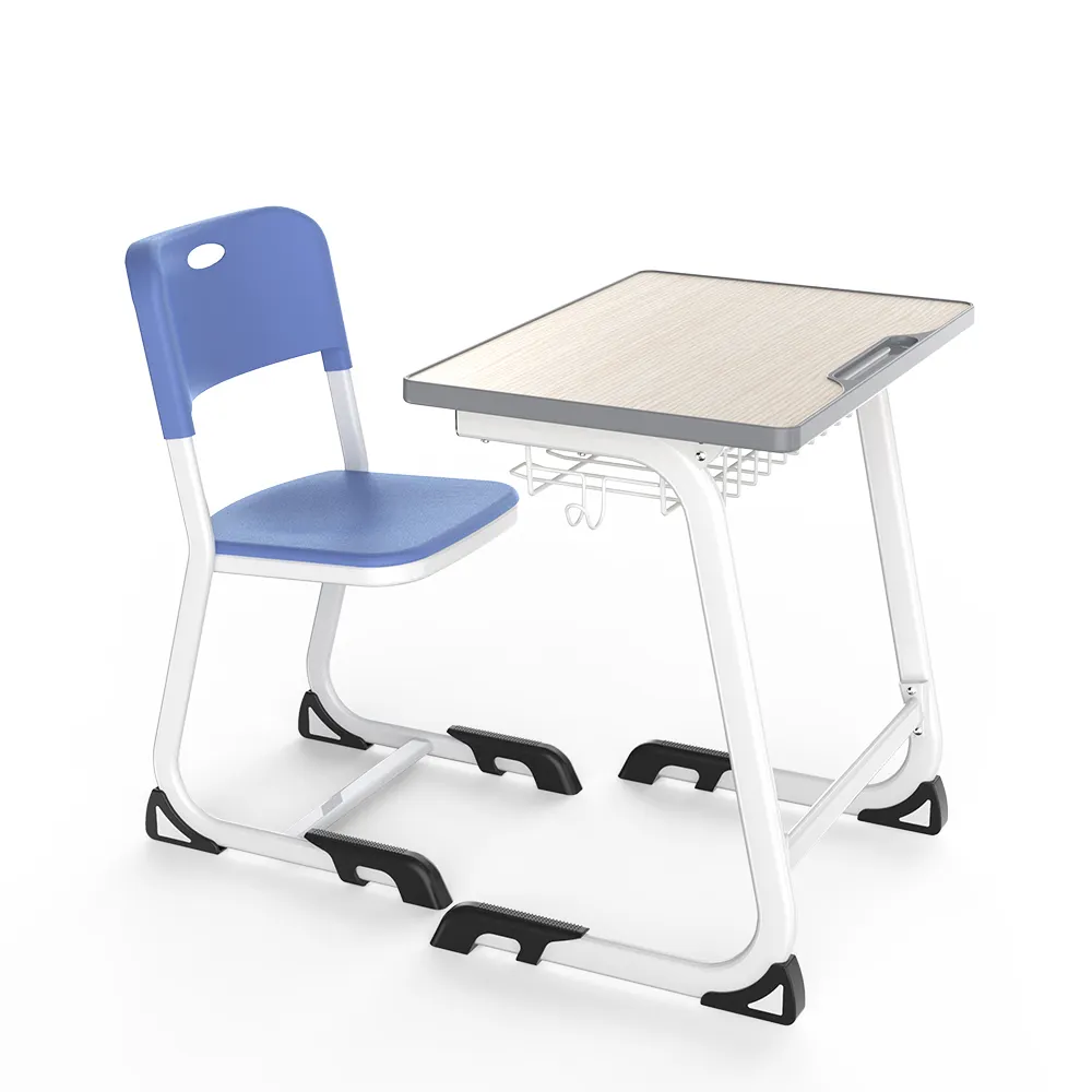 Knock down Metall Klassen zimmer Tisch College School Möbel Schreibtisch und Stuhl