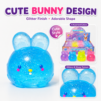 Jouets anti-stress Squishies en forme de boulettes bleu-violet, balles sensorielles à presser pour soulager l'anxiété des enfants de 5 à 7 ans
