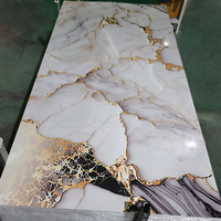 Feuille de marbre en PVC écologique pour impression 3D, 1220x2440mm, ignifuge, imperméable, panneau mural intérieur pour chambre à coucher, salle de sport
