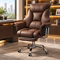 Fauteuil de Direction Confortable pour Bureau à Domicile, Chaise d'Ordinateur pour Longues Sessions, Fauteuil de Bureau Professionnel A4