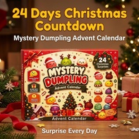 Calendrier de l'Avent de Noël : Boîte Mystère 24 Jours – Jouet Anti-Stress en Caoutchouc Souple (Fidget Toy)