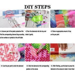 Pittura diamantata Neu per adulti, Xmas inverno Snow Pintura De Diamantes per principianti pittura diamantata personalizzata - Product Image 6