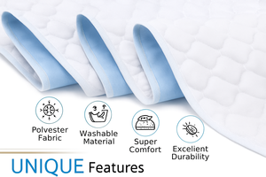 Fabrication de coussinets de <span class=keywords><strong>lit</strong></span> entièrement lavables OEM sous-matelas de protection pour incontinence coussinets d'urine imperméables et réutilisables - Product Image 2