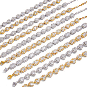 Tennis Bracelet For Women Heart Shape Zircon Bezel Setting Gold Silver Chain Jewelry Gift Fashion Accessory - Product Image 5