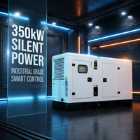 Groupe électrogène diesel industriel silencieux de 350 kW avec panneau de commande intelligent pour l'alimentation de secours commerciale