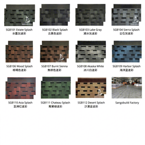 Bardeau de toiture avec garantie de 30 ans, double couche, norme CE, bardeau en asphalte, feuille de toiture en bitume, plusieurs couleurs - Product Image 4