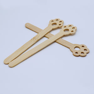 Bâtonnets de glace en bambou en forme de patte de <span class=keywords><strong>chat</strong></span> mignons, sans plastique, biodégradables, pour les glaces maison - Product Image 3