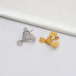 Pendentif en argent S925 avec grosse perle de 12-14 mm, accessoires de bricolage pour femmes, pendentif pour appui-tête, 720 composants et accessoires de bijouterie - Product Image 2