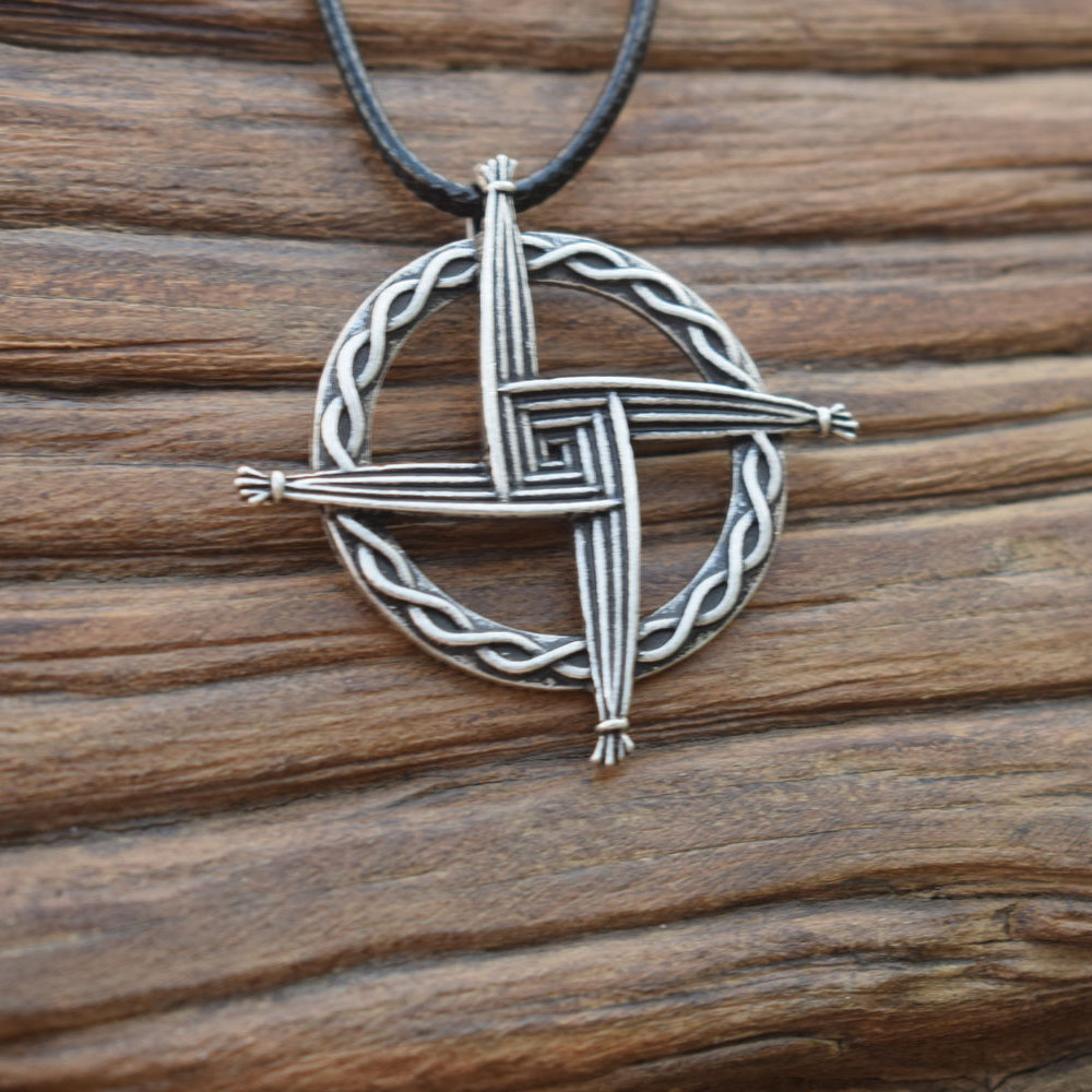 Ciondolo Cattolico Fratelli Grimm Collana Con Ciondolo A Croce Celtica Di Santa Amuleto Protezione