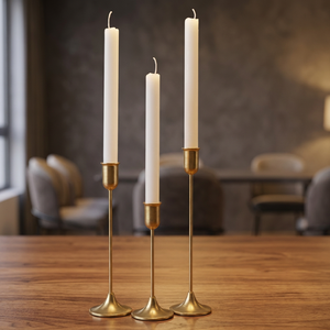 Candelabro de Hierro Dorado Pulido, Hecho a Mano, Duradero, Portátil y Elegante, Decoración de Mesa para San Valentín, Navidad y Eventos Especiales - Product Image 2