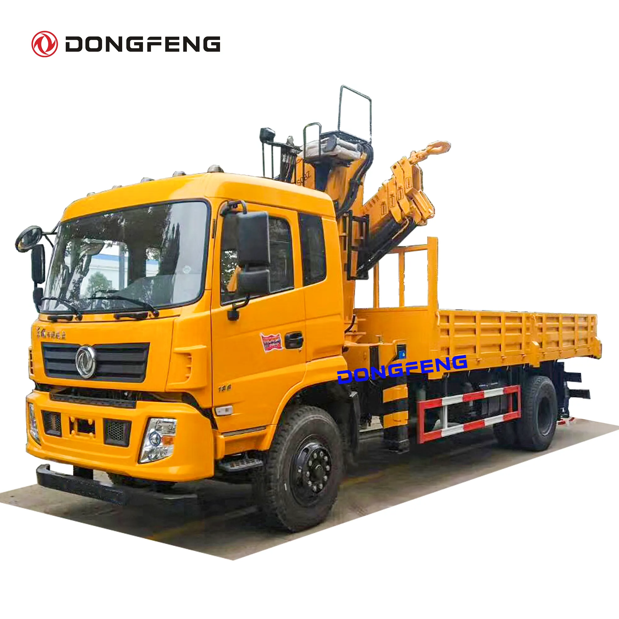 डोंगफेंग ट्रक क्रेन 16 टन के साथ 3 ~ 8 टन हाइड्रोलिक घुड़सवार क्रेन