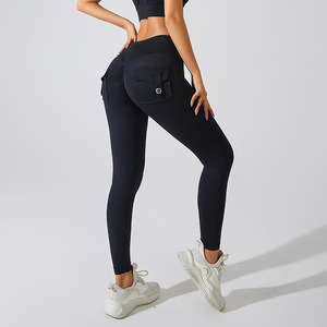 <span class=keywords><strong>Pantalon</strong></span> de yoga <span class=keywords><strong>cargo</strong></span> YIYI pour femme, leggings taille haute sculptants avec poches, <span class=keywords><strong>pantalon</strong></span> de sport moulant pour fitness et entraînement, vêtements de sport athlétiques - Product Image 3