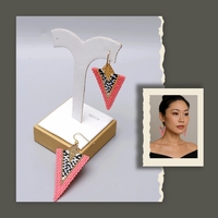 Boucles d'oreilles pendantes en forme de goutte d'eau en perles Miyuki plaquées or 24 carats, style bohème, fabriquées à la main, pour femmes, avec logo personnalisé