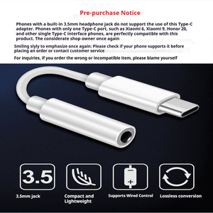 Nuevo Cable Adaptador <span class=keywords><strong>de</strong></span> Audio Tipo-C a Jack <span class=keywords><strong>de</strong></span> 3.5mm para Teléfonos Android <span class=keywords><strong>y</strong></span> Portátiles - Product Image 3
