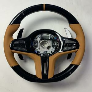 Volante de Cuero Negro Piano para <span class=keywords><strong>BMW</strong></span> Serie 3 G20 G30 G21 G22 G23 G81 G31 G82 <span class=keywords><strong>320i</strong></span> 325i 330i, Accesorios para Automóviles - Product Image 1