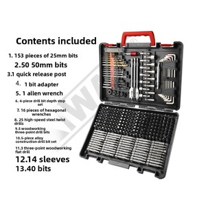 318PCS Multi Function Tool <b>Set</b> <b>Screwdriver</b> Drill <b>Bit</b> Kit With <b>Bits</b> Hardware Box for Home DIY Auto Repair 5615151 Wholesale Multi - Product Image 5