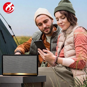 Nouvelle radio rétro en bois de bureau M19 20W à volume élevé, mini stéréo, cadeau de vacances, karaoké, haut-parleur Bluetooth portable sans fil - Product Image 3