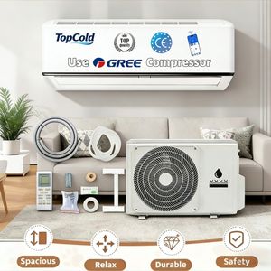 Aire Acondicionado Split Inteligente con Control por Voz WiFi, Alexa y <span class=keywords><strong>Google</strong></span> Home, 9000-18000 BTU, para Dormitorio y Sala de Estar - Product Image 1