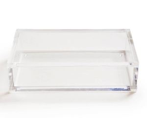 Caja de Almacenamiento de Acrílico Transparente de Lujo, Personalizada de Fábrica, Duradera, para Fichas de Mahjong Americano, Juego para 4 Jugadores - Product Image 2