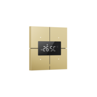 Système d'automatisation de bâtiment intelligent KNX EIB Smart Life en aluminium, 4 interrupteurs muraux tactiles Wi-Fi avec contrôle de la température