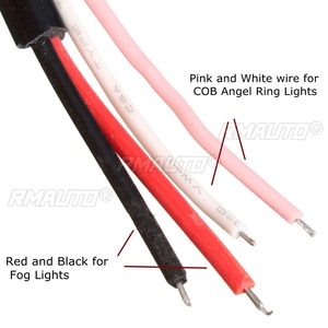 2 pièces, 2,5 pouces, 12V, feux antibrouillard pour voiture, yeux d'ange, COB LED, feux de jour, phares, feux de jour blancs universels - Product Image 6