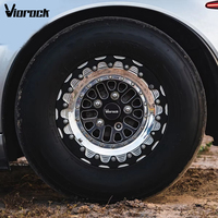 Jantes en alliage forgé Viorock 15x10/17x12 5x114.3 Beadlock pour course de dragster, compatibles avec Mustang Cobra Camaro ZL1 Challenger Hellcat