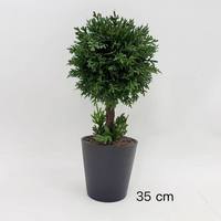 Penjualan Bola Bunga Pohon Pinus Topiary Dekorasi Luar Ruangan Pohon Cypress Buatan