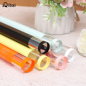 Qibai 20 hojas Brooke papel impermeable ventana borde mate flor papel de regalo paquete Floral papel de regalo para ramo - Product Image 3