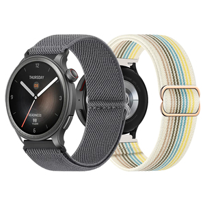 Huami AMAZFIT GTR 4 <span class=keywords><strong>3</strong></span> Pro GTR <span class=keywords><strong>2</strong></span> 47mm GTS 4 <span class=keywords><strong>3</strong></span> 밴드 용 나일론 20mm 22mm 스트랩 Huami Amazfit BIP 5 꼰 루프 소프트 팔찌 - Product Image 1
