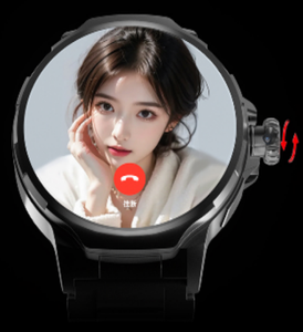 Montre connectée 4G GT100 1,85 pouces avec caméra rotative Wifi, appels vidéo, 4+32 Go, carte Nano SIM, installation d'applications Playstore, galerie, GPS - Product Image 1