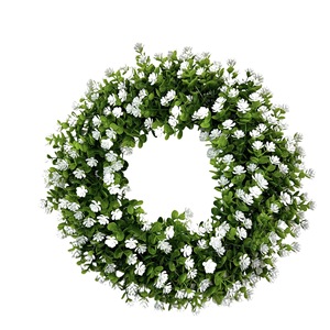 Guirlande <span class=keywords><strong>de</strong></span> feuilles d'eucalyptus colorées, décoration printemps-été, gypsophile, à suspendre à la <span class=keywords><strong>porte</strong></span> - Product Image 2