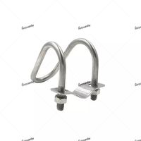 Attaches de fixation verticales pour serres, croisillons en acier inoxydable/galvanisé à chaud, connecteurs de poutres, clips d'arche, supports de poutres