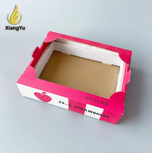 Tùy Chỉnh Pdq Hiển Thị Khay Trứng Rau Trái Cây Nông Nghiệp Sản Phẩm Bao Bì Hộp Các Tông Sóng Khay Các Tông - Product Image 1