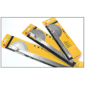 Regla de Ángulo Hueca Semicircular de Acero Inoxidable de 180°, Transportador de 150 mm de Diámetro - Product Image 4