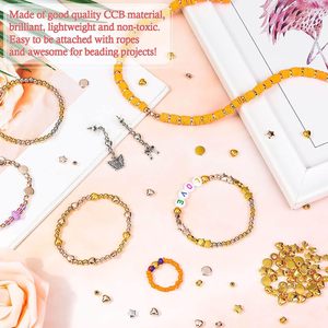 Metal <b>Beads</b> <b>Set</b> 2160pcs 24-Compartment Assorted Shapes For Bracelet Making DIY Jewelry Accessories Zinc Alloy Plated - Product Image 3