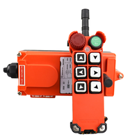Télécommande radio sans fil pour grue, étanche, en plastique ABS, piles AAA, code d'apprentissage, 6 canaux, portée 100m