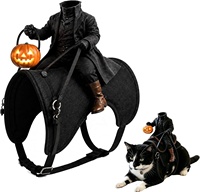Costume d'Halloween pour chat et chien, motif Chevalier sans tête, effrayant, 3D, accessoires de déguisement pour animaux de compagnie, idéal pour petits chats et chiens