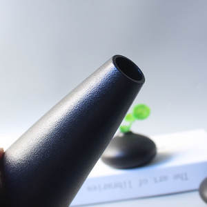 <span class=keywords><strong>Vase</strong></span> à fleurs <span class=keywords><strong>Ikebana</strong></span> noir mat de style <span class=keywords><strong>japonais</strong></span>, <span class=keywords><strong>vase</strong></span> en céramique antique Kenzan - Product Image 4