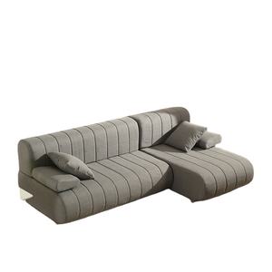 Moderno tejido de <span class=keywords><strong>lino</strong></span> sofá barato sofá en forma de L de lavable sofá muebles de sala - Product Image 1