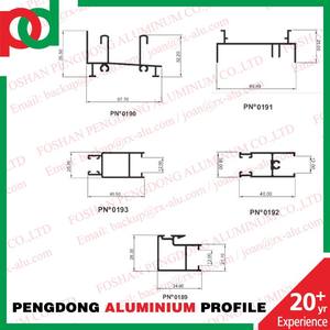 Made in China profili in alluminio per finestre e porte scorrevoli Uruguay e <span class=keywords><strong>Argentina</strong></span> Serie 20 Serie 25 Anodizado naturale - Product Image 2