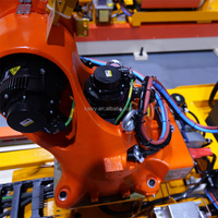 Robot de soudage CNC stable pour poutres en H, robot de soudage collaboratif avec moteur PLC et puissance de 2 kW pour la fabrication de structures en acier