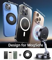 Support de téléphone magnétique sans fil super adhésif pour voiture, charge rapide 15W, plaque adhésive pour tableau de bord, support pliable, universel