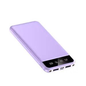 Best Gifts New Products 10000mah Powerbank Dual Usb Lights Portable Power Banks 20000mah Power Bank 30000mah For Smart Device