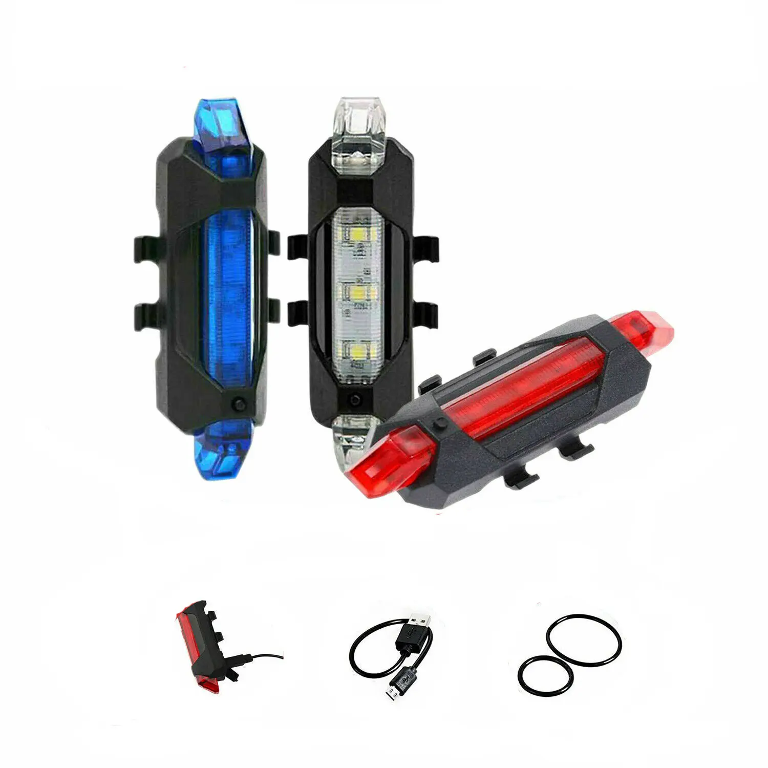 Portable Rechargeable LED USB Cycling Bike Light COB Tail Light Bicycle Rear Light